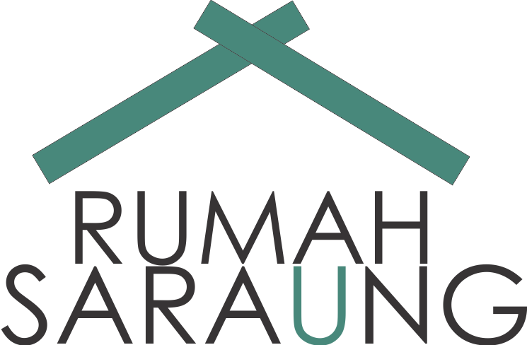 Logo awal penerbit Rumah Saraung yang mengingatkan orang pada rumah makan